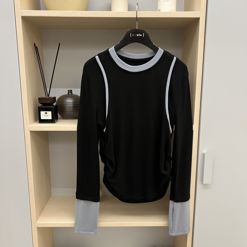I BLLE直郵韓國代購女裝新品24春夏人氣時尚真品推薦T恤I BLLET恤圖色3