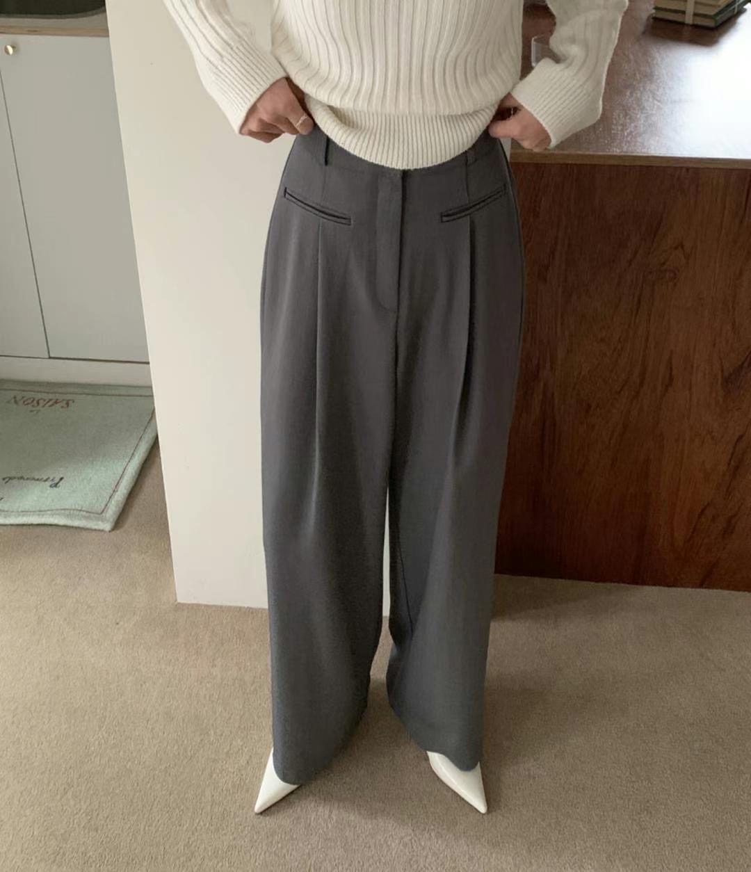 MIHO-미호-T韓國直郵東大門實拍女裝新品24春夏熱賣休閑褲MIHO休閑褲圖色2