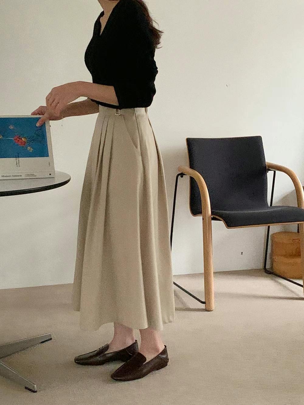 MIHO-미호-T直郵韓國代購女裝新品時尚熱賣職業24春夏長裙MIHO長裙