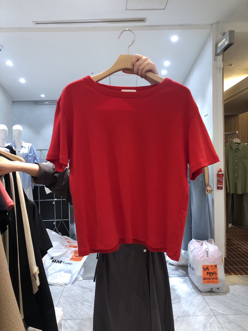 NOTTINGHAM韓國直郵女裝新款推薦休閑職業人氣熱賣24春夏T恤OUR MINUTET恤圖色3