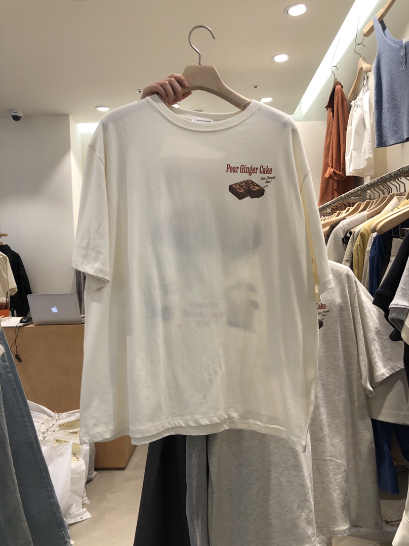 NOTTINGHAM韓國直郵女裝新品人氣職業休閑24春夏真品推薦T恤OUR MINUTET恤