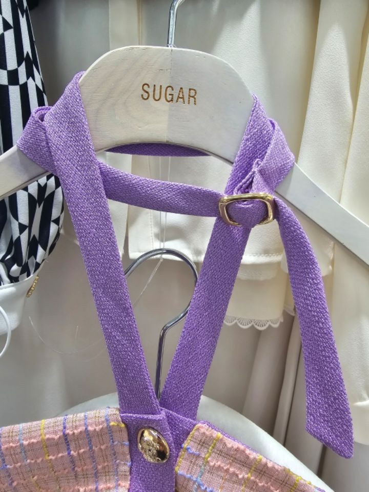 SUGAR韓國直郵女裝新款人氣24春夏休閑職業時尚真品吊帶背心SUGAR吊帶/背心