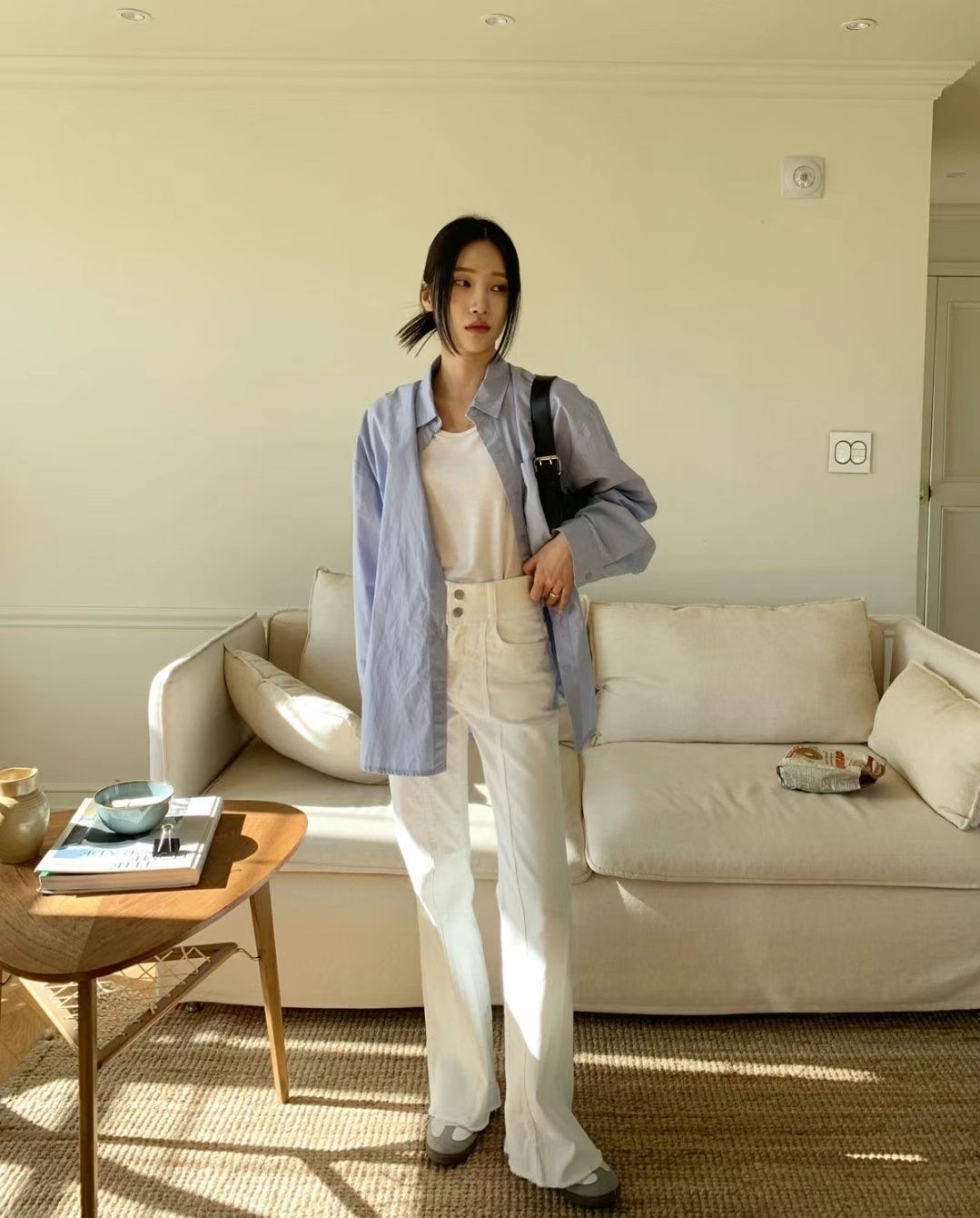 VIXEN直郵韓國代購女裝新品熱賣職業休閑24春夏推薦休閑褲VIXEN休閑褲