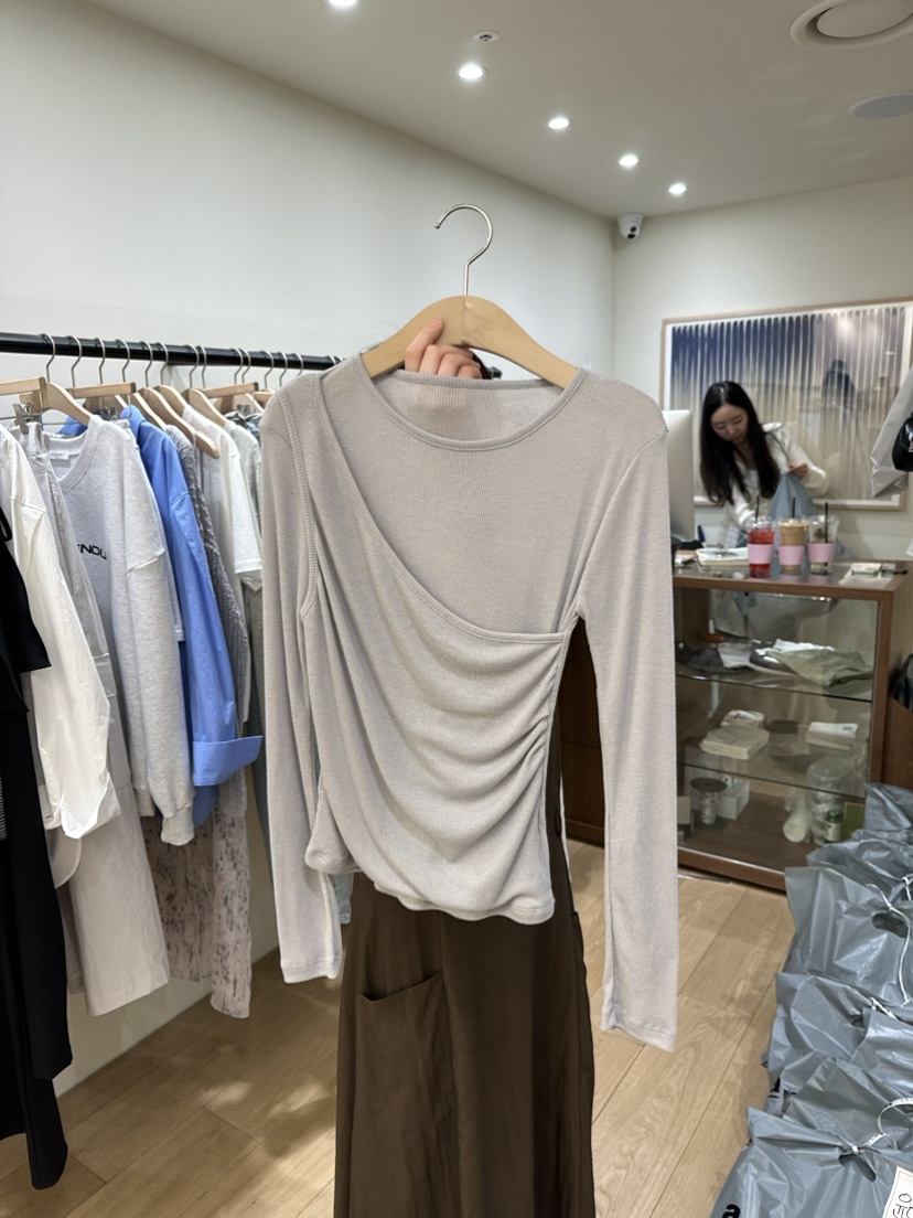 WINSOME韓國直郵女裝新款人氣推薦職業熱賣真品24春夏長袖T恤WINSOME長袖T恤圖色2