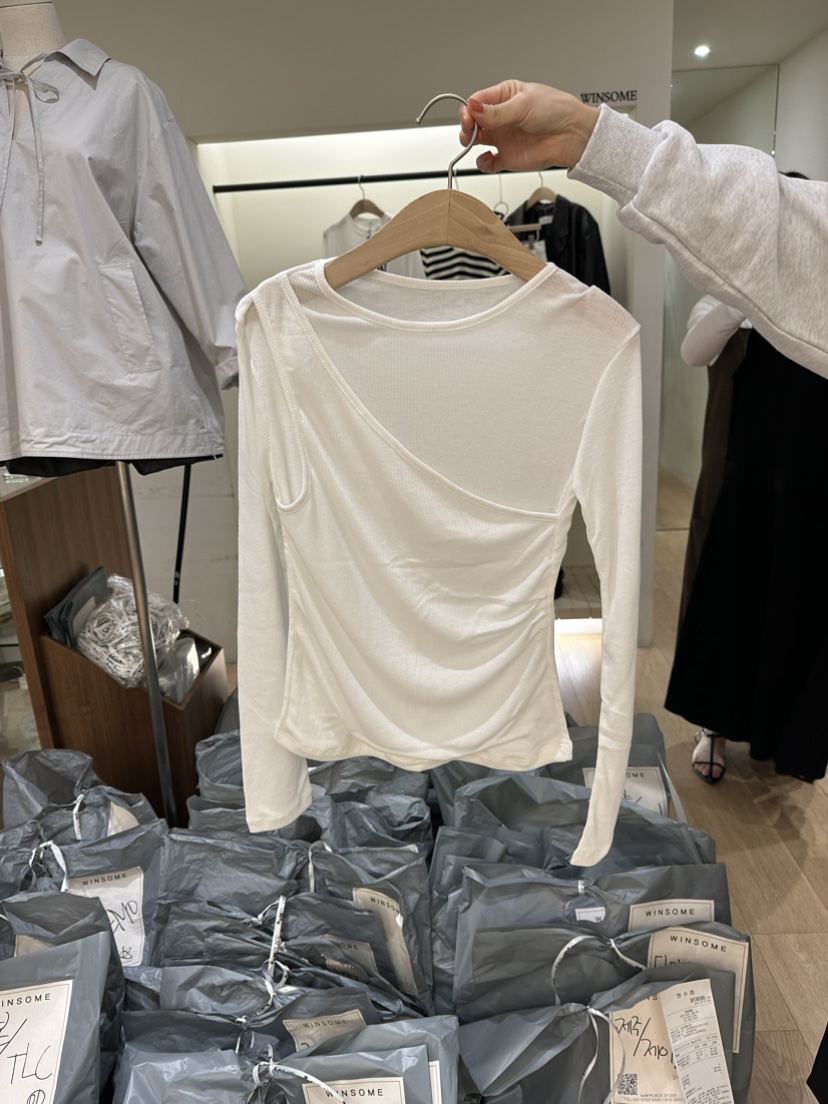 WINSOME韓國直郵女裝新款人氣推薦職業熱賣真品24春夏長袖T恤WINSOME長袖T恤圖色4