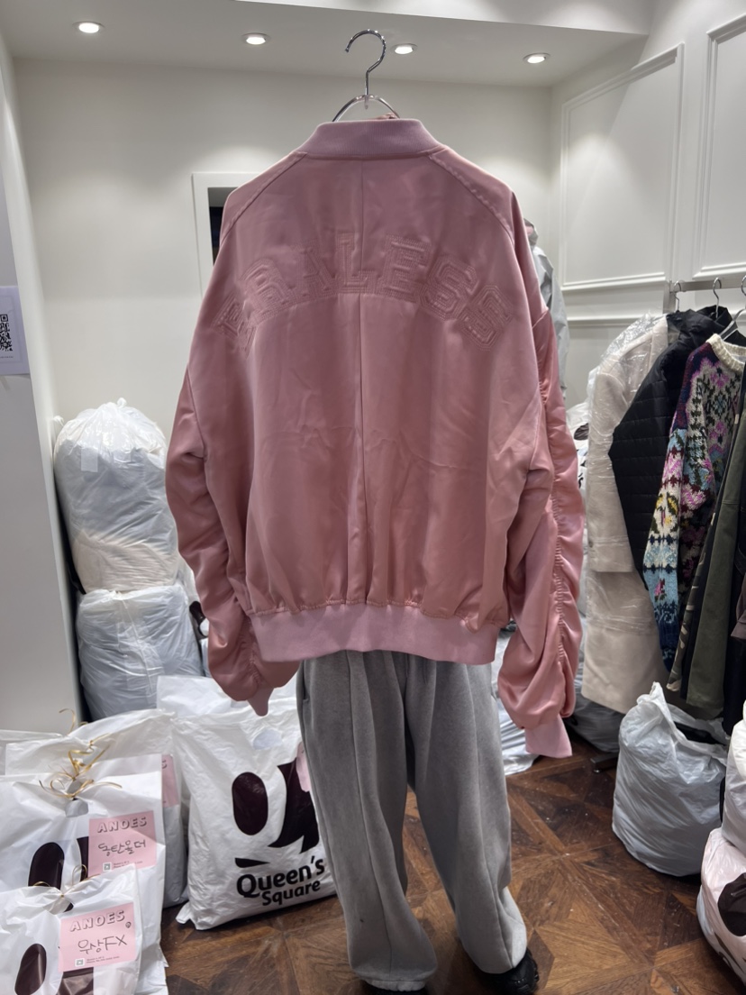 ANOES直郵韓國代購女裝新品休閑時尚人氣職業推薦真品夾克刺繡ANOES夾克