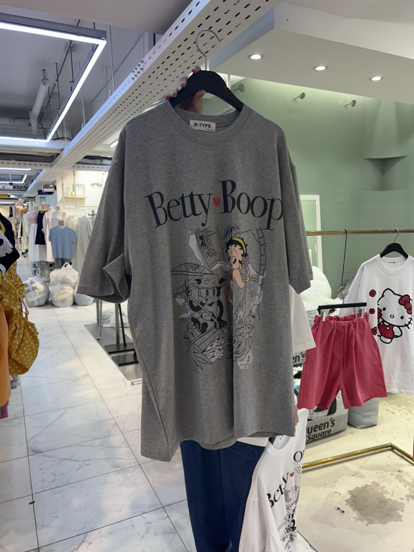 B-TYPE韓國直郵女裝新款熱賣24春夏推薦休閑時尚真品T恤B-TYPET恤圖色3