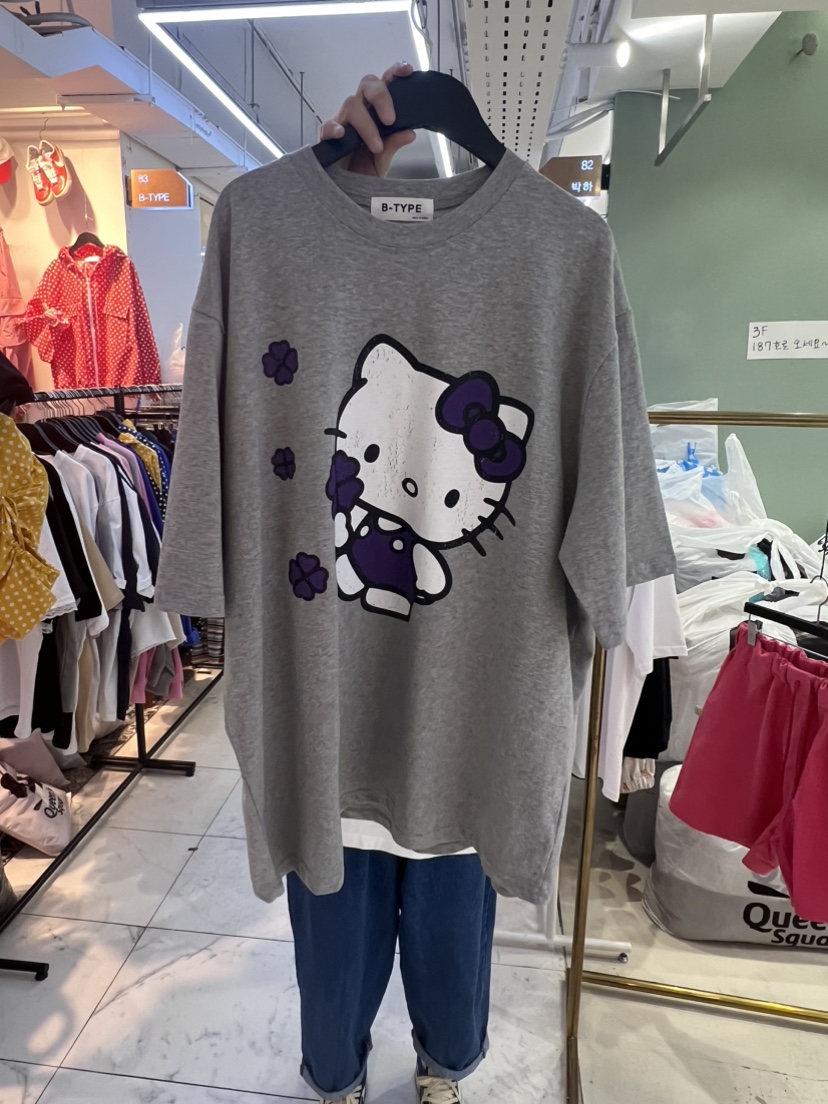 B-TYPE韓國直郵東大門代購女裝新品熱賣時尚真品人氣休閑T恤B-TYPET恤圖色2