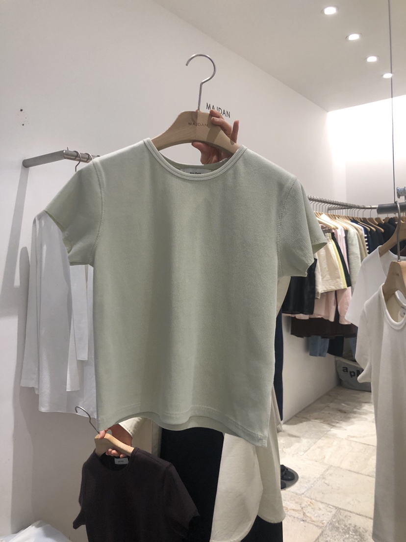 MAJDAN韓國直郵女裝新品真品熱賣職業休閑推薦時尚人氣24春夏T恤MAJDANT恤圖色2