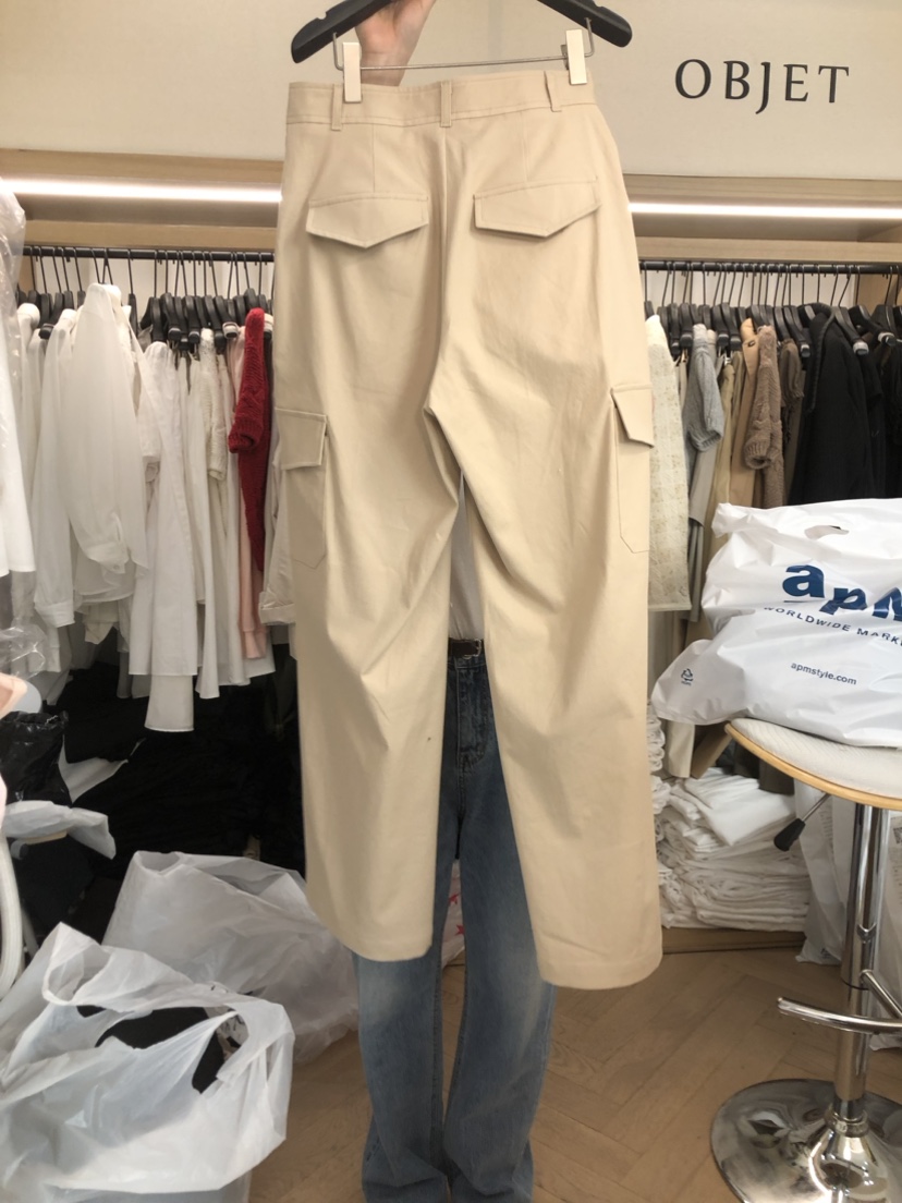 OBJET直郵韓國代購女士新款時尚推薦休閑24春夏正裝褲西褲love us u/OBJET正裝褲/西褲