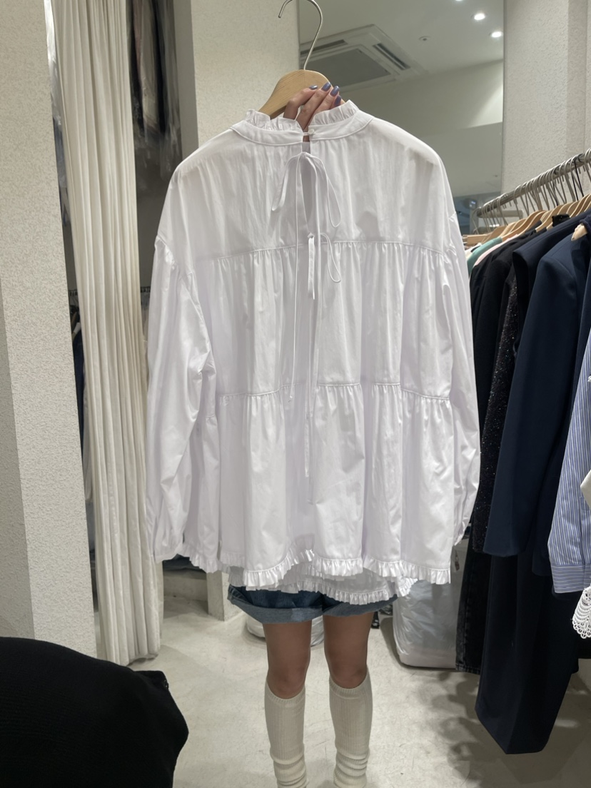 SSEMIENNE韓國直郵東大門代購女裝新品推薦時尚24春夏襯衫蕾絲衫SSEMIENNE襯衫/蕾絲衫