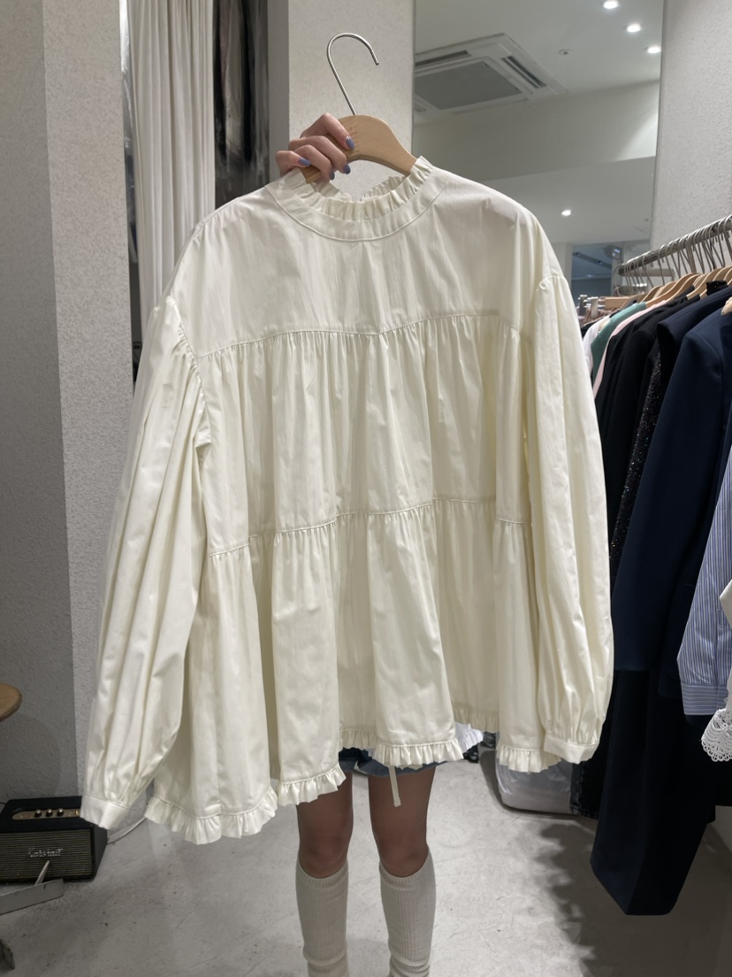 SSEMIENNE韓國直郵東大門代購女裝新品推薦時尚24春夏襯衫蕾絲衫SSEMIENNE襯衫/蕾絲衫圖色2