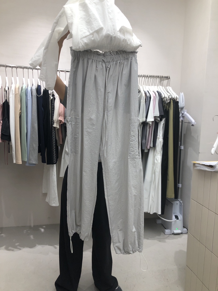 VERY WELL韓國直郵女士新品真品休閑熱賣時尚人氣24春夏休閑褲my juni休閑褲圖色3