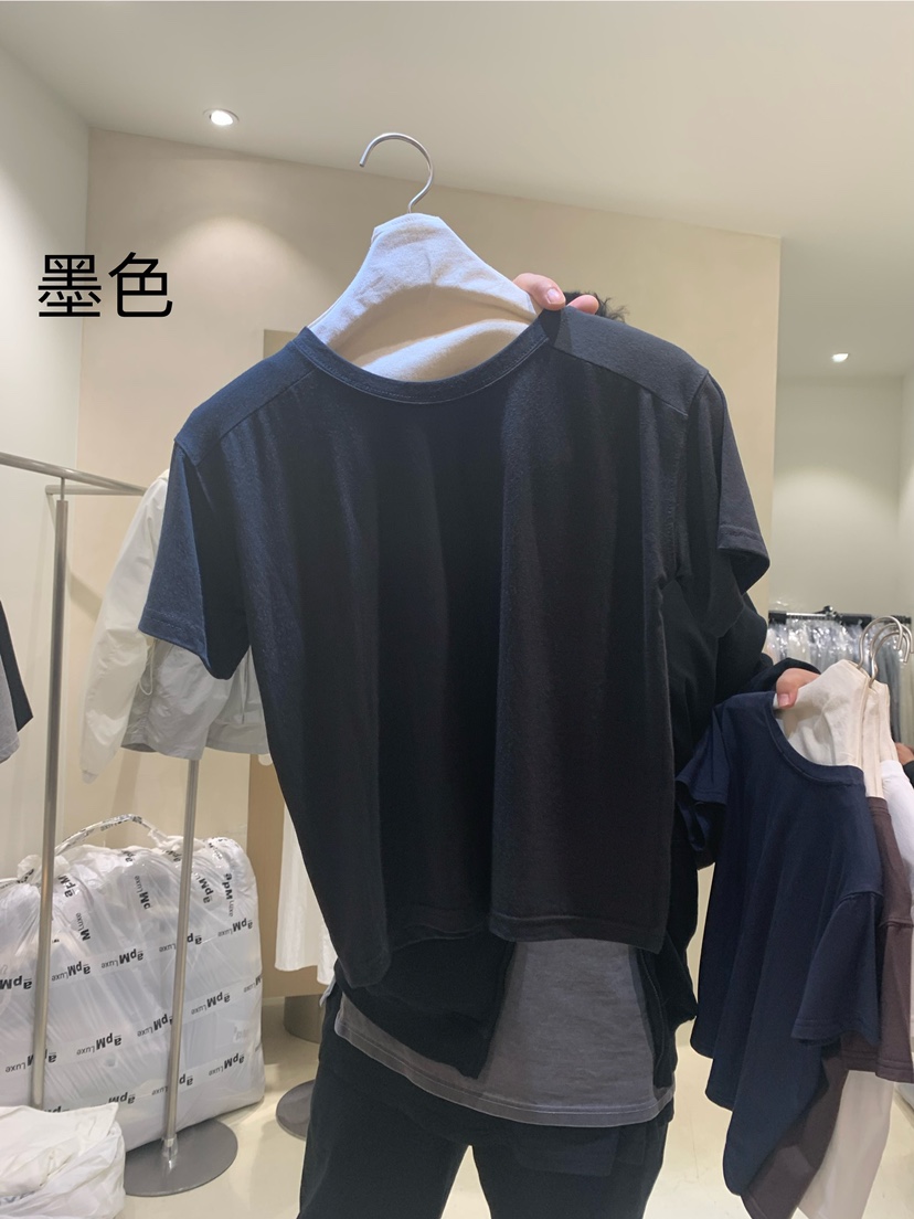 WANTS韓國直郵東大門實拍女裝新品24春夏推薦時尚熱賣T恤DENISET恤圖色4