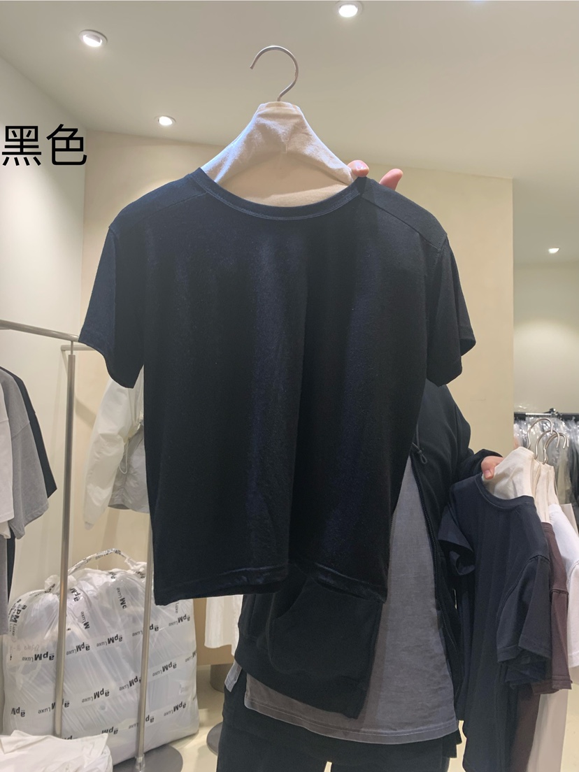 WANTS韓國直郵東大門實拍女裝新品24春夏推薦時尚熱賣T恤DENISET恤圖色5