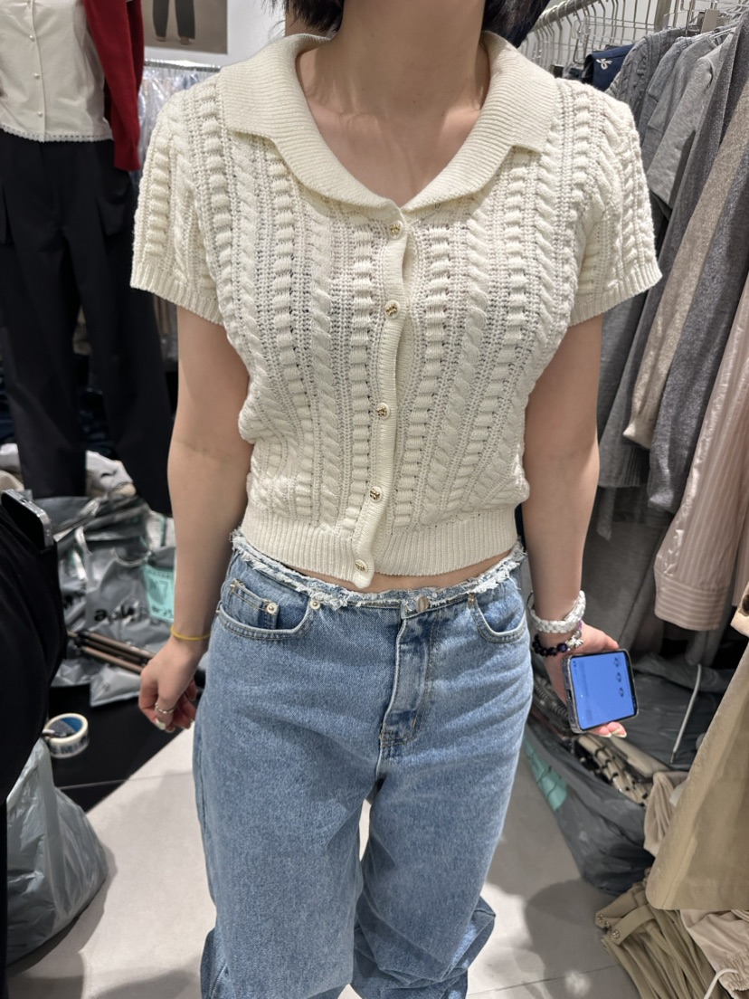 WATERMELON韓國直郵東大門代購女裝新品24春夏熱賣針織衫WATERMELON針織衫圖色2