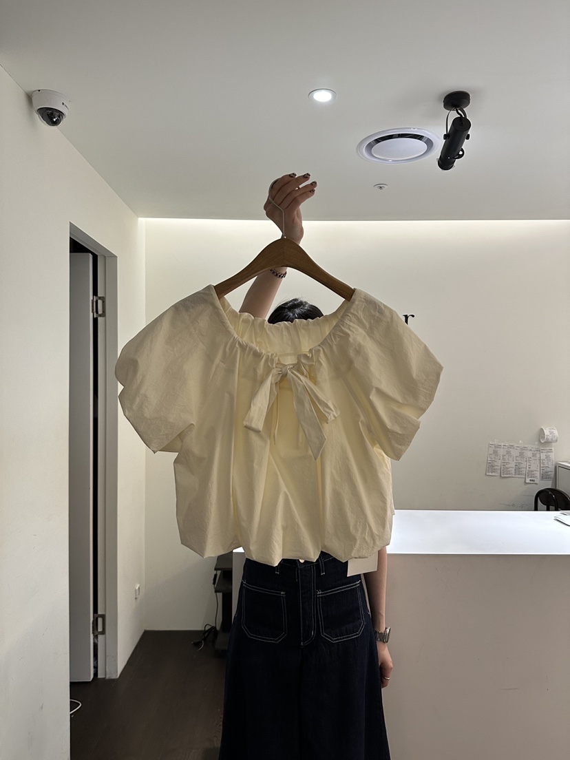 YOUR-P韓國直郵東大門實拍女士新款時尚24春夏襯衫蕾絲衫YOUR-P襯衫/蕾絲衫