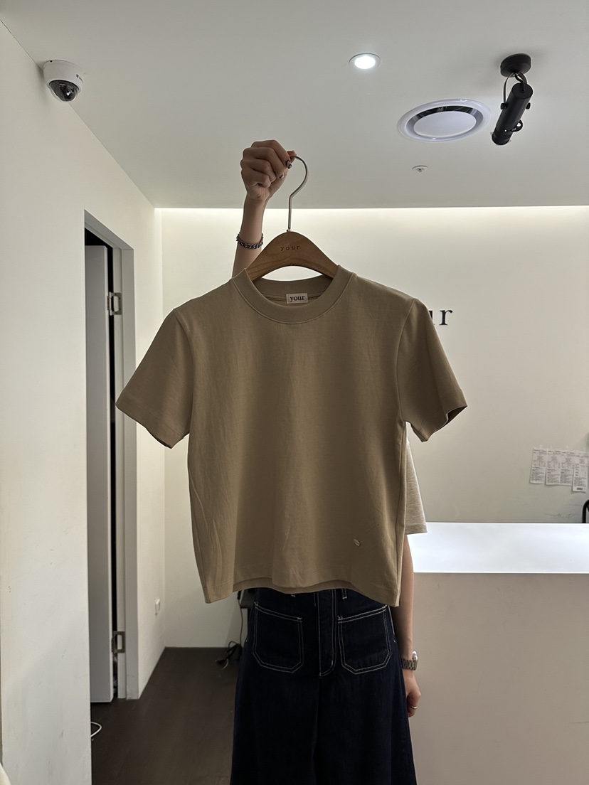 YOUR-P直郵韓國代購女裝新品時尚職業人氣休閑24春夏T恤YOUR-PT恤圖色3