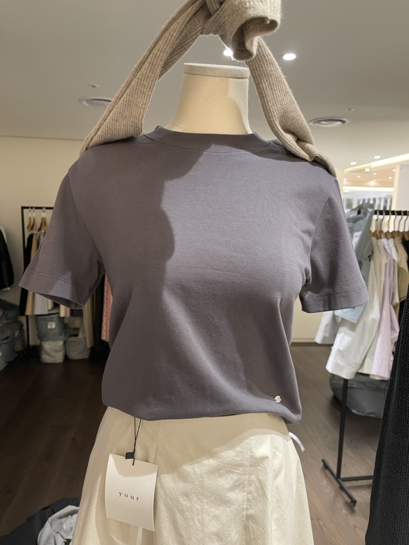 YOUR-P直郵韓國代購女裝新品時尚職業人氣休閑24春夏T恤YOUR-PT恤圖色6