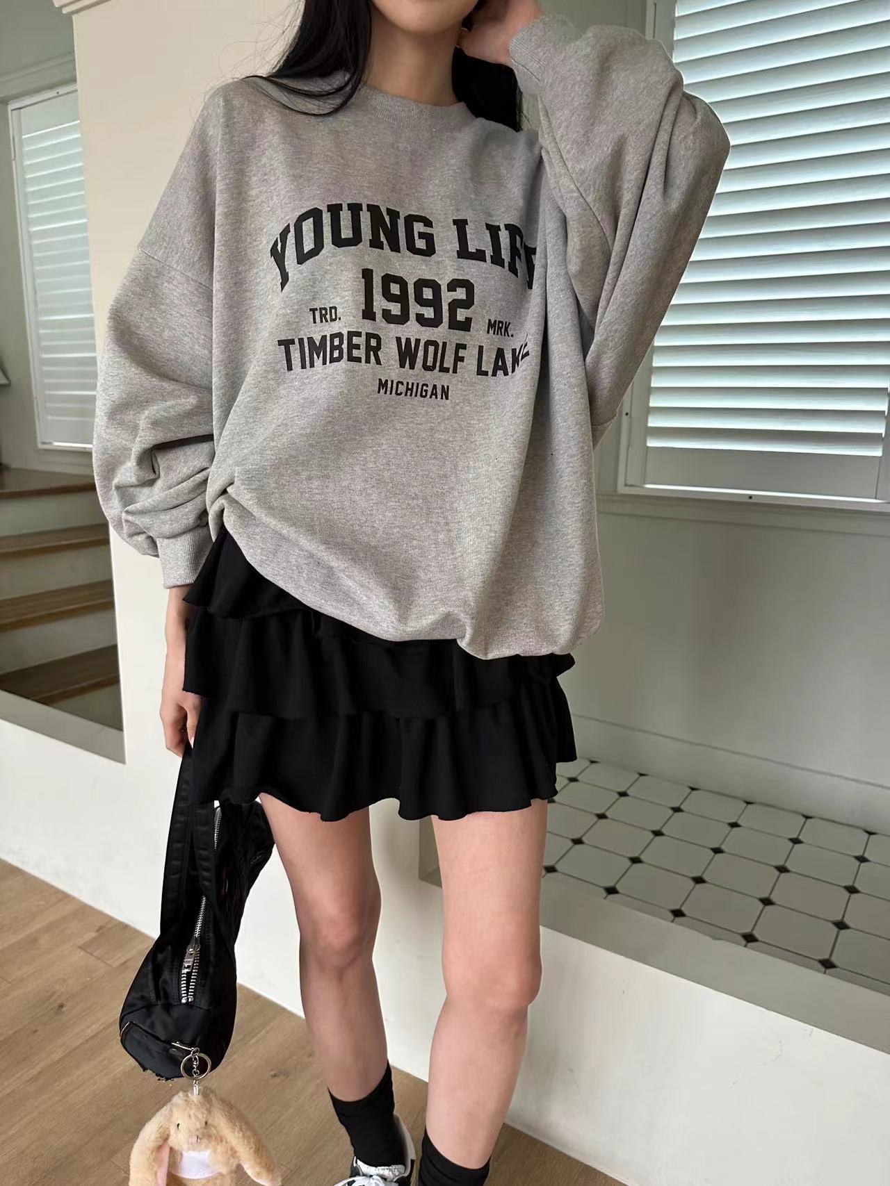 BLACK LADY韓國直郵東大門實拍女裝新品人氣24春夏推薦衛衣BLACK LADY衛衣圖色2