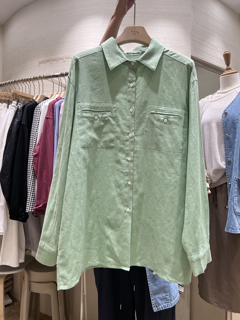 CM直郵韓國代購女裝新品24春夏時尚職業熱賣真品外套口袋CM外套圖色3