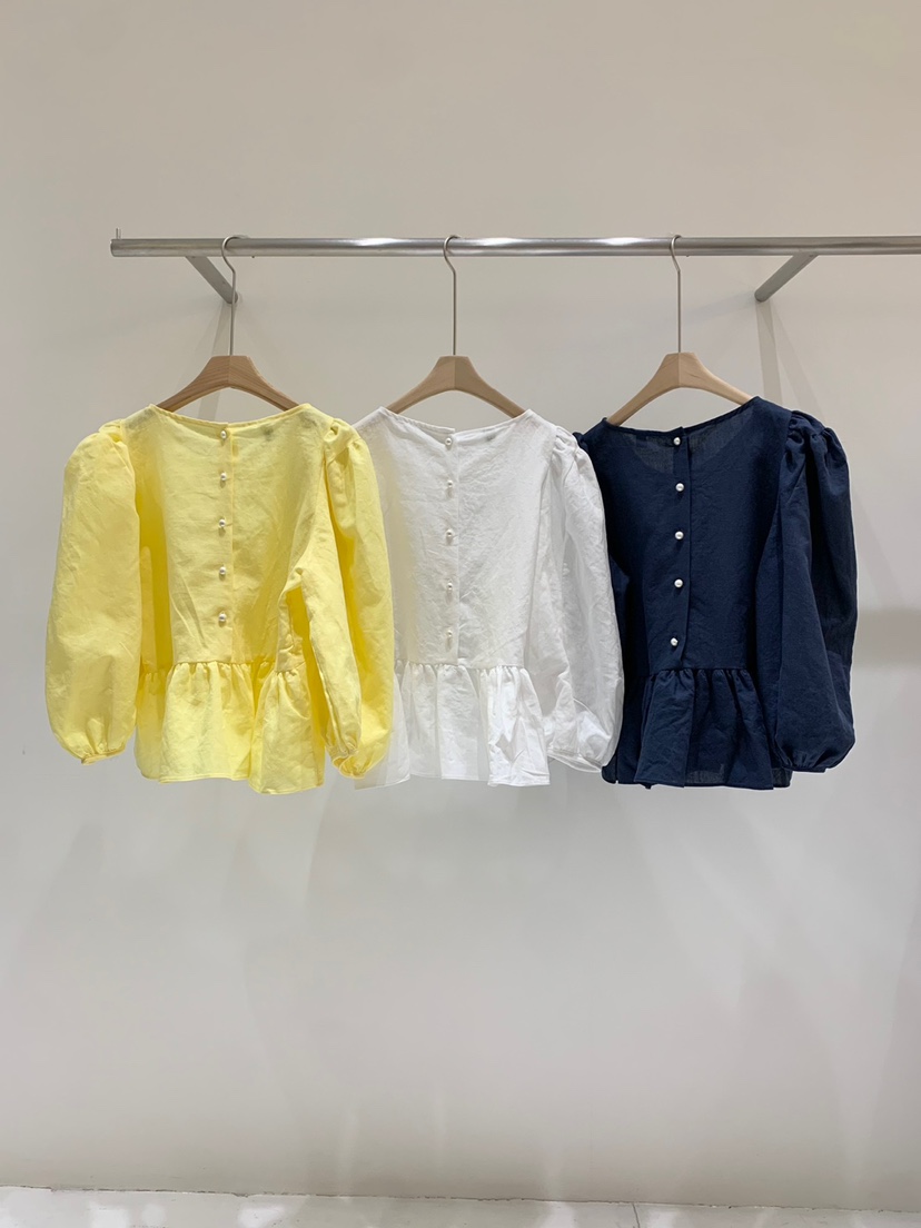 FABRIC韓國直郵東大門實拍女裝新款24春夏熱賣襯衫蕾絲衫FABRIC襯衫/蕾絲衫