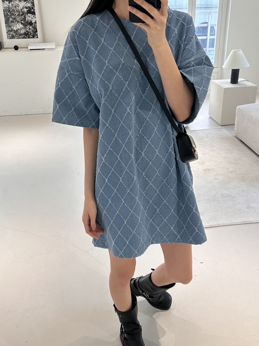 ME MO韓國直郵東大門實拍女裝新款24春夏人氣真品連衣裙ME MO連衣裙
