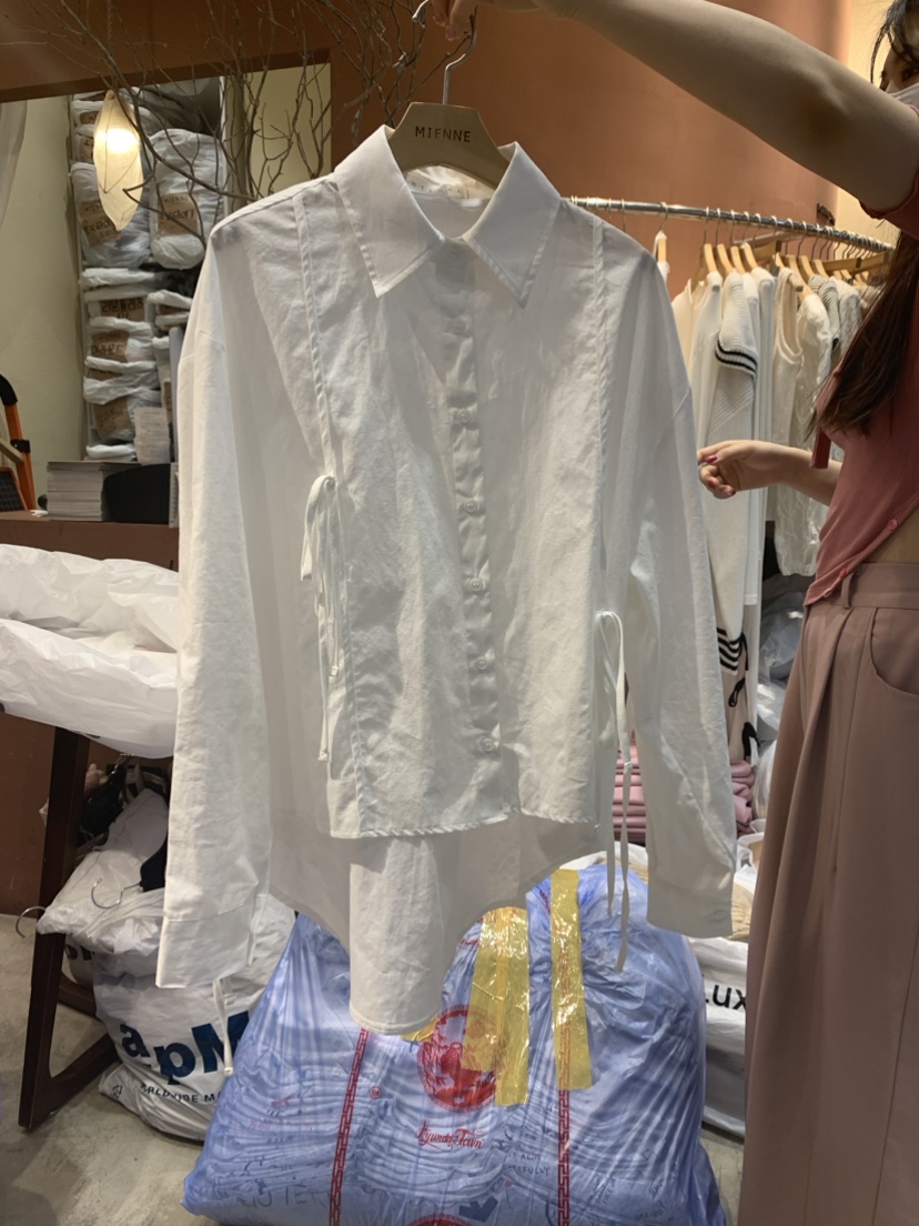 MIENNE韓國直郵東大門實拍女裝新品24春夏時尚襯衫蕾絲衫MIENNE襯衫/蕾絲衫圖色2