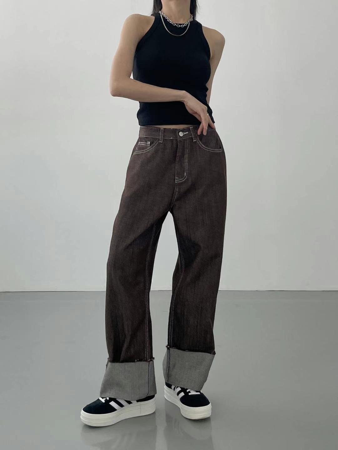 STYLE LAB直郵韓國代購女裝新品推薦職業休閑時尚24春夏牛仔褲STYLE LAB牛仔褲