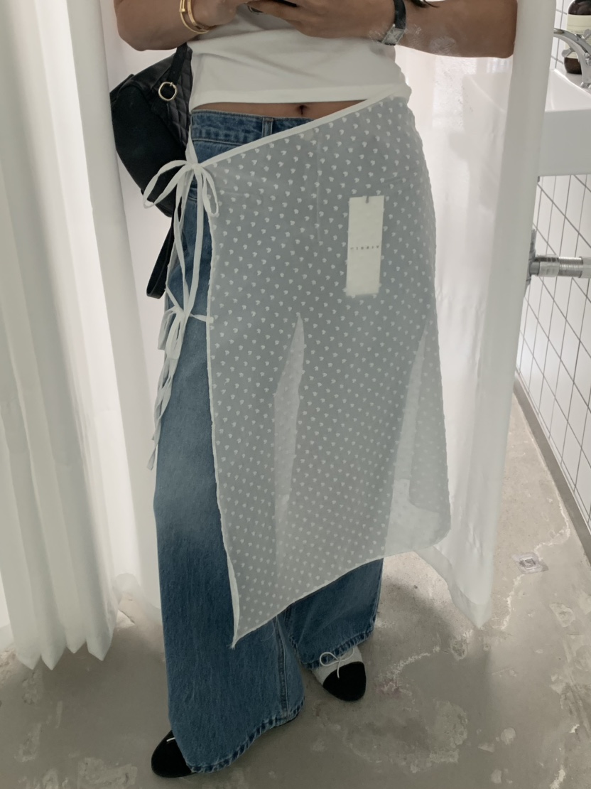 VIRKIN韓國直郵東大門代購女裝新品時尚24春夏半身裙中短裙THE TARDUST半身裙/中短裙