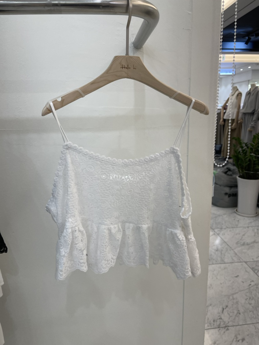 Hello Hi韓國直郵東大門代購女裝新款24春夏真品吊帶背心Hello Hi吊帶/背心