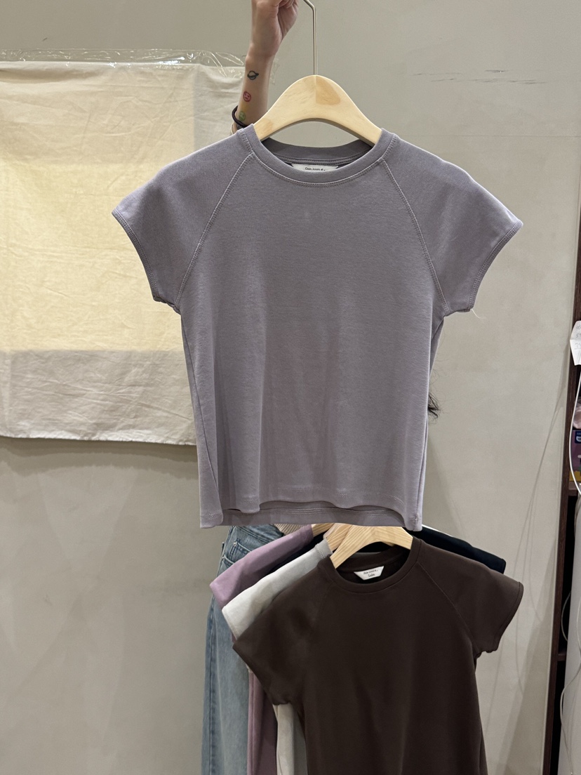 LAKE-A韓國直郵女裝新款真品熱賣職業推薦24春夏休閑T恤Lake sideT恤圖色4