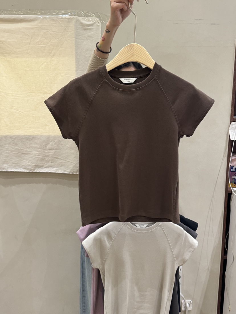 LAKE-A韓國直郵女裝新款真品熱賣職業推薦24春夏休閑T恤Lake sideT恤圖色5