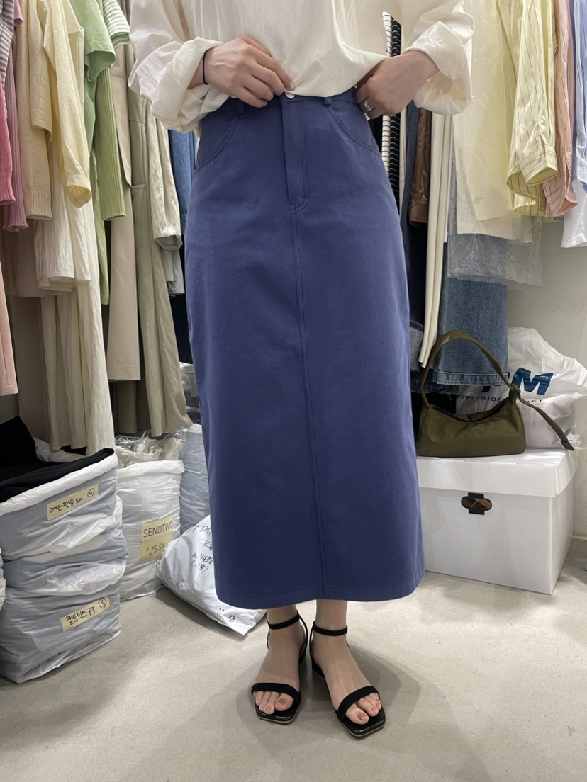 Sendtwo韓國直郵女士新品休閑真品24春夏職業人氣熱賣長裙SENDTWO長裙圖色4