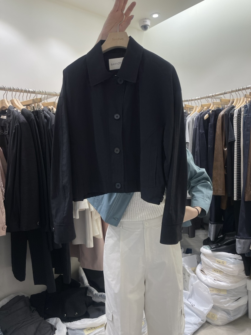 Sendtwo韓國直郵東大門實拍女士新款時尚推薦真品24春夏夾克SENDTWO夾克圖色5