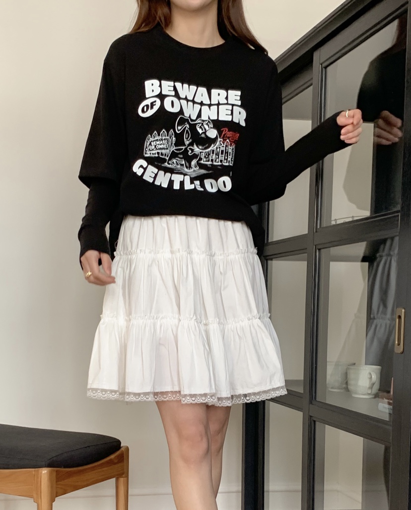 YES韓國直郵東大門實拍女士新品推薦休閑熱賣24春夏職業短裙YES短裙