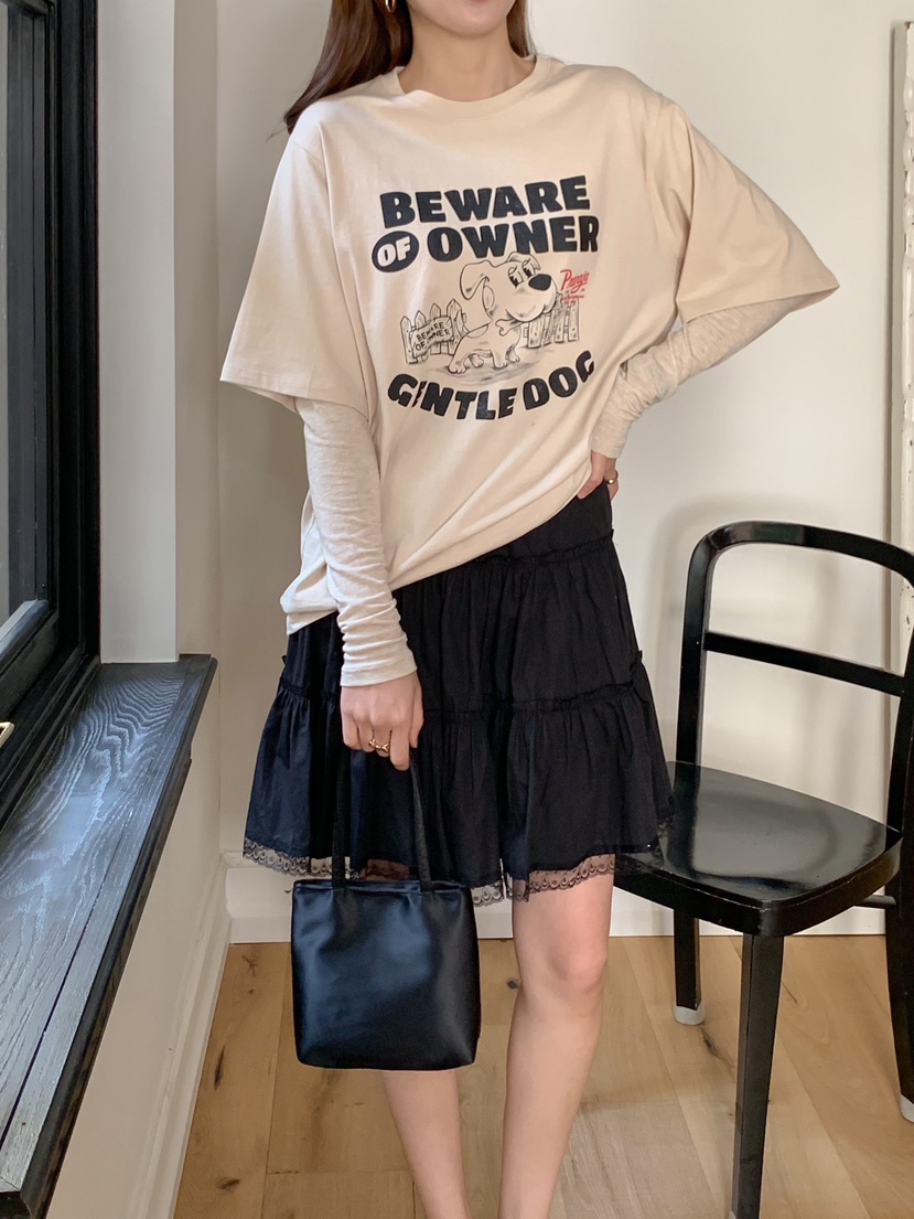 YES韓國直郵東大門實拍女士新品推薦休閑熱賣24春夏職業短裙YES短裙