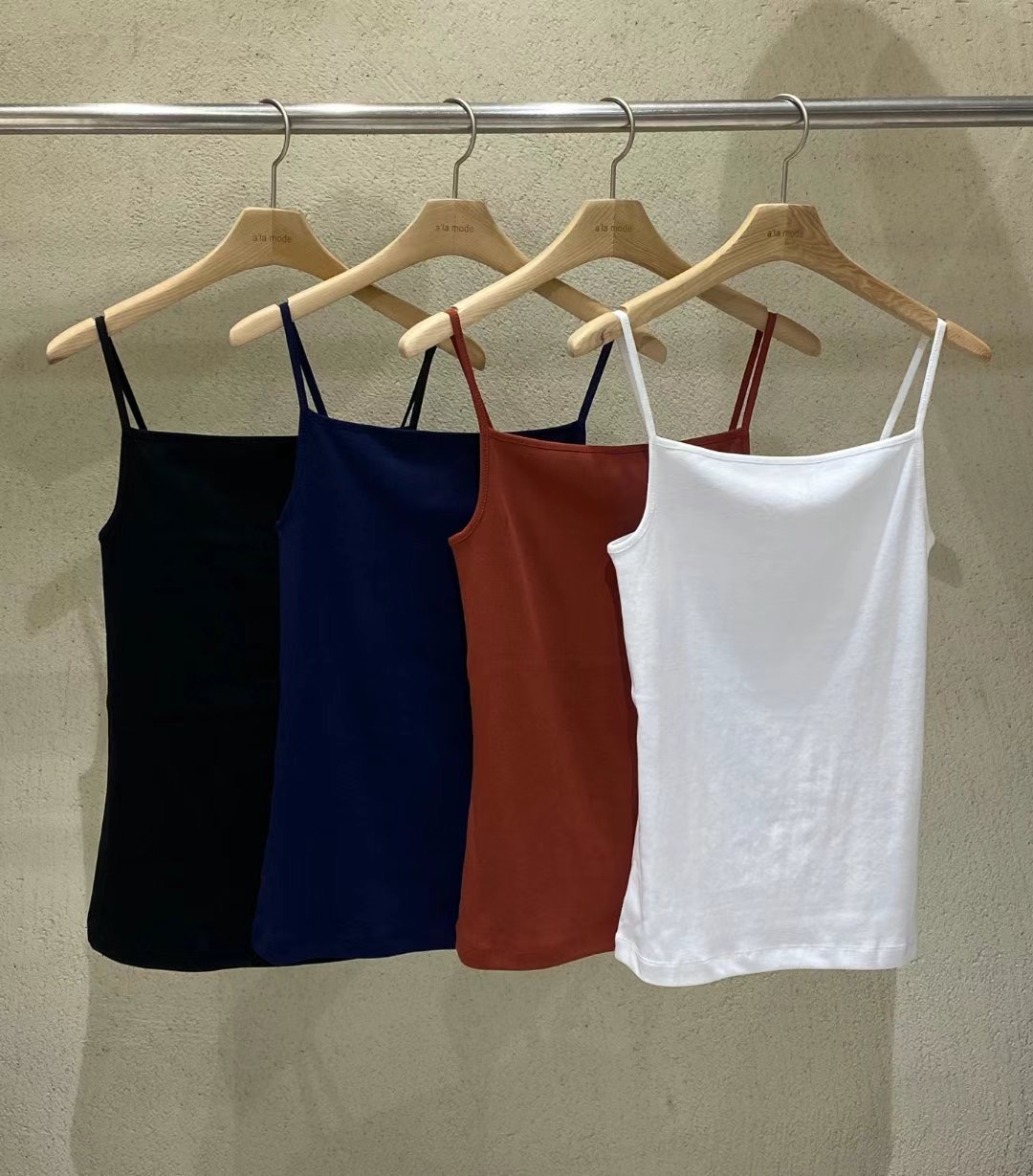ALAMODE韓國直郵東大門實拍女裝新款推薦24春夏職業吊帶背心ALAMODE吊帶/背心圖色4左一色