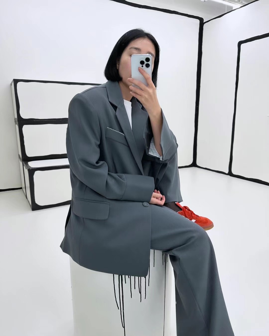 ALLURE直郵韓國代購女裝新品職業時尚熱賣推薦休閑人氣夾克ALLURE夾克