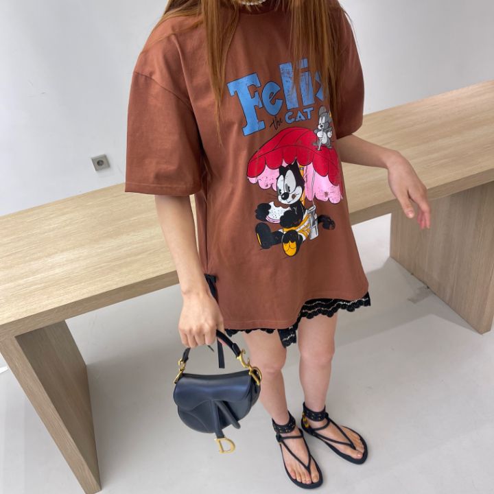 BOUTIQUE韓國直郵東大門實拍女裝新品真品休閑熱賣時尚24春夏T恤BOUTIQUE-LT恤