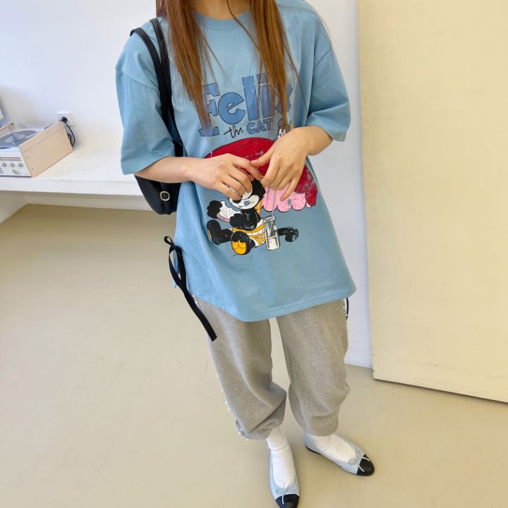 BOUTIQUE韓國直郵東大門實拍女裝新品真品休閑熱賣時尚24春夏T恤BOUTIQUE-LT恤
