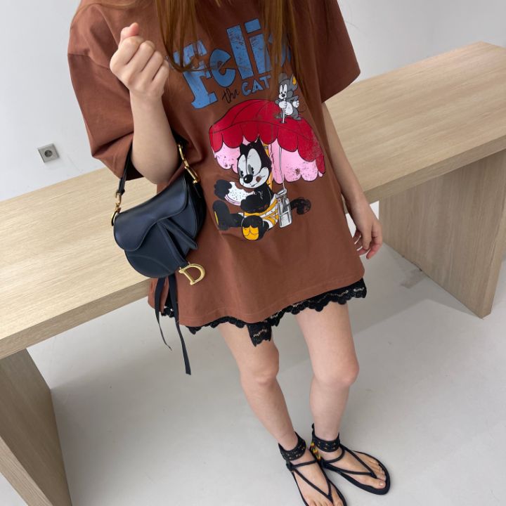 BOUTIQUE韓國直郵東大門實拍女裝新品真品休閑熱賣時尚24春夏T恤BOUTIQUE-LT恤