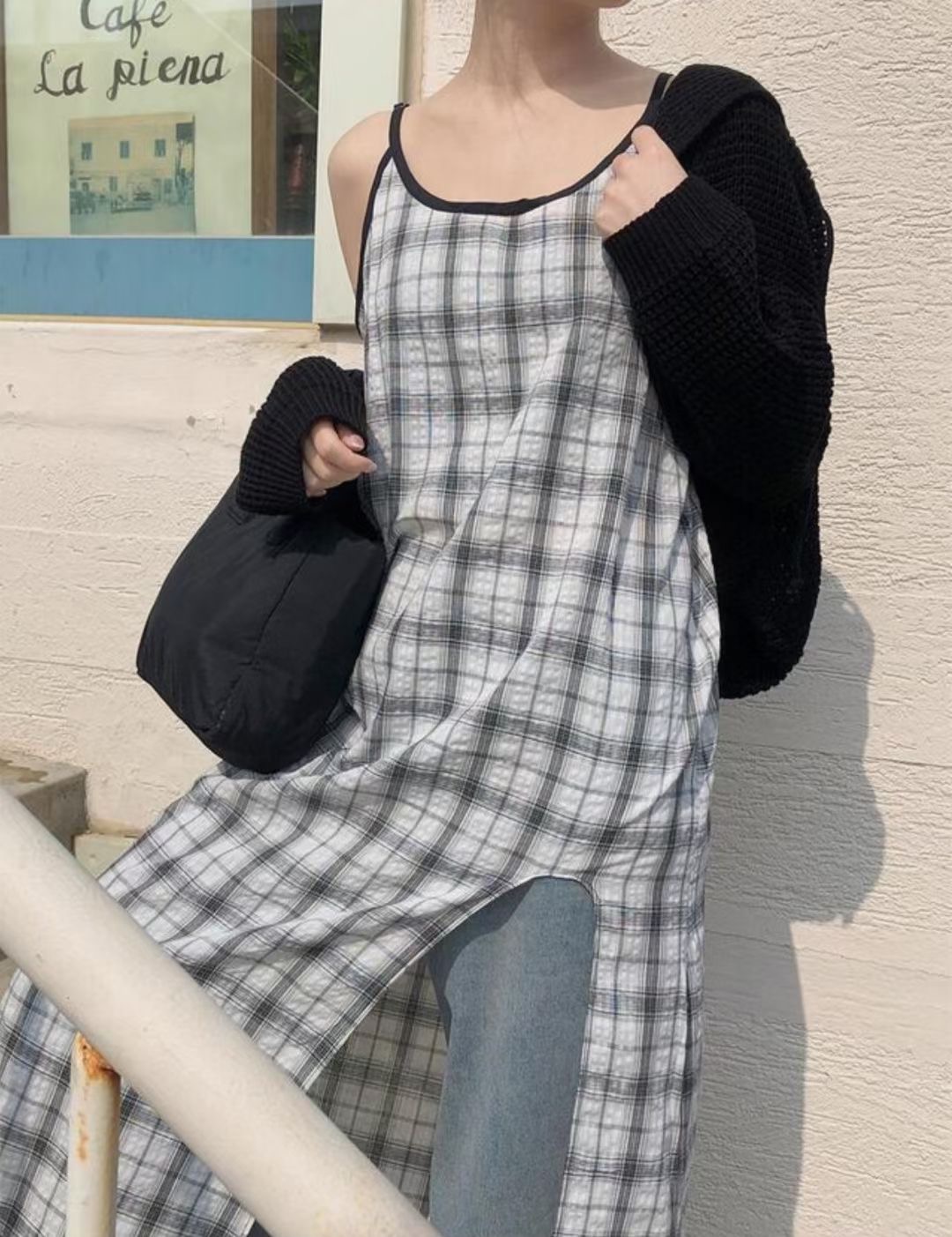 MADE韓國直郵東大門實拍女裝新款真品人氣24春夏休閑連衣裙MADE連衣裙