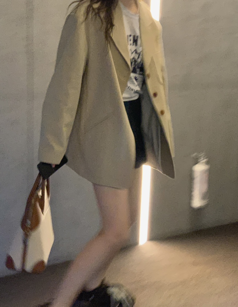 NAM.2韓國直郵東大門代購女裝新款時尚熱賣人氣休閑職業夾克SOIL夾克