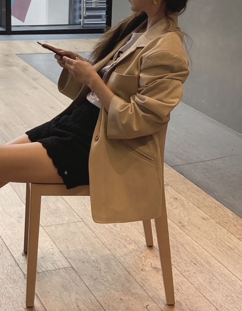 NAM.2韓國直郵東大門代購女裝新款時尚熱賣人氣休閑職業夾克SOIL夾克