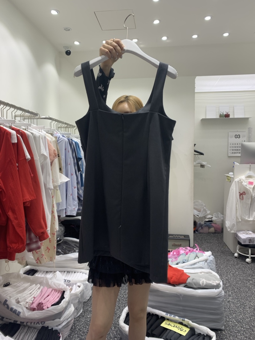 TRIPLE EIGHT韓國直郵東大門實拍女裝新品熱賣連衣裙蝴蝶結VINTAGE888/TRIPLE EIGHT連衣裙