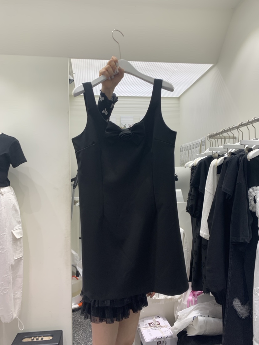TRIPLE EIGHT韓國直郵東大門實拍女裝新品熱賣連衣裙蝴蝶結VINTAGE888/TRIPLE EIGHT連衣裙圖色2