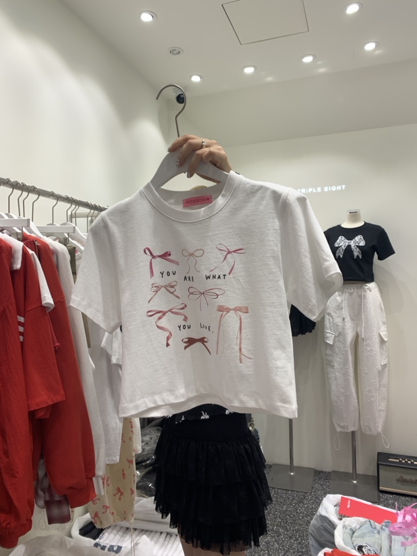 TRIPLE EIGHT韓國直郵女裝新品時尚推薦職業真品休閑熱賣T恤VINTAGE888/TRIPLE EIGHTT恤圖色2