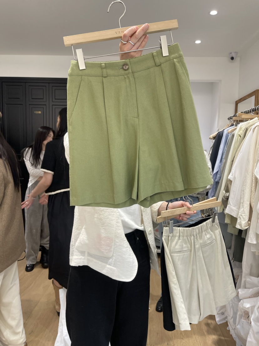 VENIR韓國直郵女裝新品人氣推薦休閑職業時尚真品24春夏短褲VENIR-a短褲