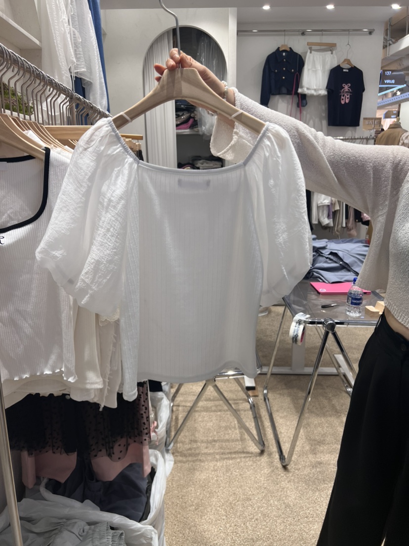VIRUS韓國直郵女裝新品時尚熱賣推薦職業休閑24春夏襯衫蕾絲衫VIRUS襯衫/蕾絲衫